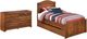 Signature Design by Ashley® Barchan 2-Piece Medium Brown Twin Panel Bed Set-0