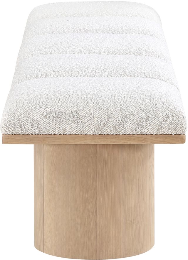 Meridian Furniture Pavilion 5-Piece Cream/Natural 90" Modular Bench Set-3