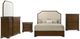 Coaster® Garland 5-Piece Brown Cherry/Cream Eastern King Bedroom Set-0