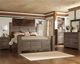 Signature Design by Ashley® Juararo 5-Piece Dark Brown King Poster Bed Set-5