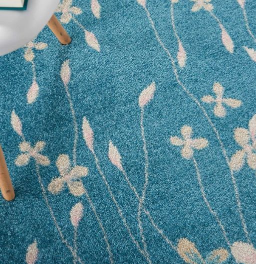 Nourison Home™ Tranquil Turquoise 5'x7' Style 16 Area Rug-4