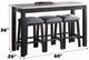 ACME Furniture Necalli 4-Piece Espresso Counter Height Dining Set-2