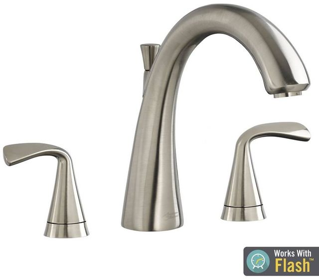 American Standard Fluent® Brushed Nickel Deck Mounted Roman Tub Filler-1