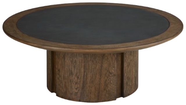 Signature Design by Ashley® Dontayne Warm Brown Round Cocktail Table-2