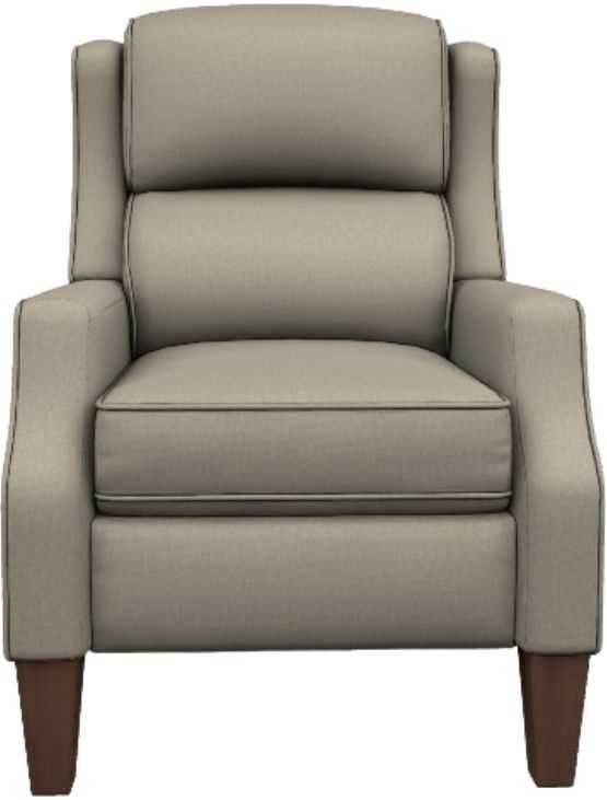 Best® Home Furnishings Customizable Pauley Manual High Leg Recliner with Dark Walnut Legs-1
