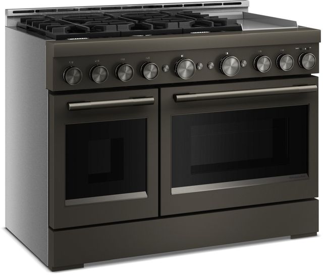 KitchenAid® 48" Black Ore 6 Burner Freestanding Pro Style Gas Range with Griddle-4