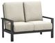 Homecrest™ Outdoor Living Customizable Elements Cushion Aluminum/Fabric Outdoor High Back Loveseat-0