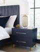Modus Furniture Argento Navy Blue Nightstand-1