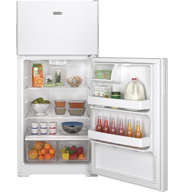 Hotpoint® 14.58 Cu. Ft. White Top Freezer Refrigerator-4