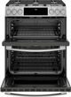 GE Profile™ 30" Stainless Steel Slide-In Front Control Gas Double Oven Convection Range-1