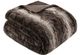 Olliix by Madison Park Zuri 1 Brown Oversized Faux Fur Throw-0