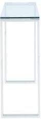 Inspire™ Zevon Glass Top Console/Desk with Silver Base-2