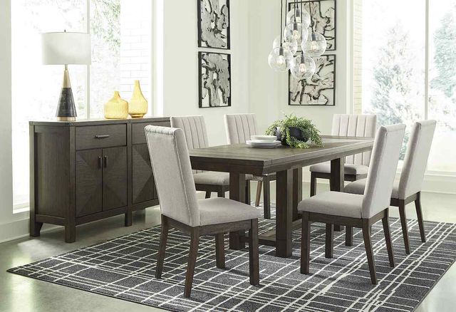 Millennium® by Ashley®  Dellbeck Brown Upholstered Dining Side Chair-3