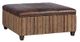 King Hickory Customizable Depot Leather and Fabric Storage Ottoman-0