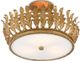 Currey & Company Bunny Williams Biddulph Gold Leaf Semi-Flush Lighting-1