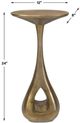Uttermost® Tolstoy Antique Brass Metal Indoor-Outdoor Accent Table-2