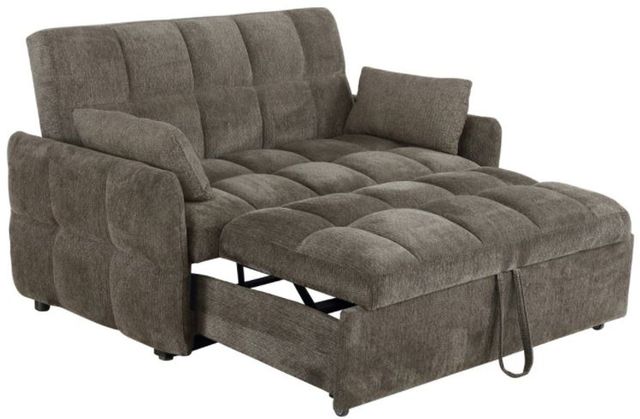 Coaster® Cotswold Brown Tufted Cushion Sleeper Sofa-1