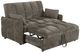 Coaster® Cotswold Brown Tufted Cushion Sleeper Sofa-1