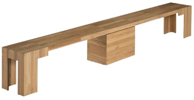 Transformer Table Transformer Scandinavian Oak Extendable Dining Bench-1