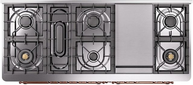 Ilve® Majestic II 60" Blue Grey Pro Style Dual Fuel Range-2