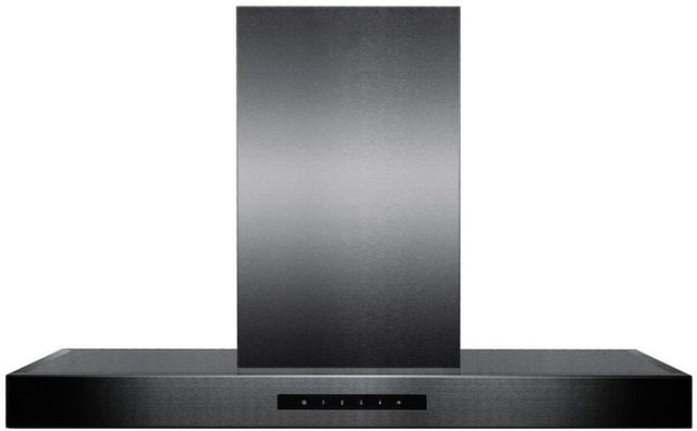 ZLINE 30" Black Stainless Steel Convertible Island Mount Range Hood-0