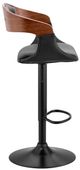 Armen Living Benson Black Adjustable Bar Stool-1