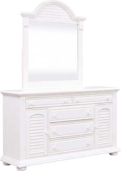 Liberty Furniture Summer House l 4-Piece Oyster White Queen Panel Bedroom Set with Chest-3