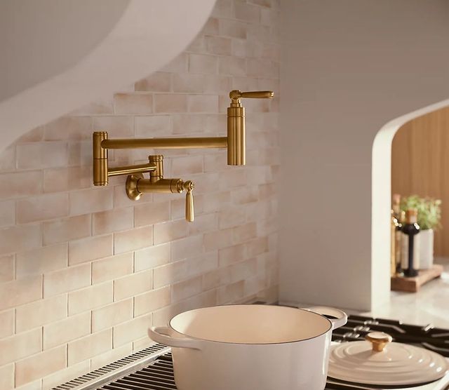 KOHLER® Edalyn™ by Studio McGee Vibrant Stainless Wall-Mount Pot Filler-2