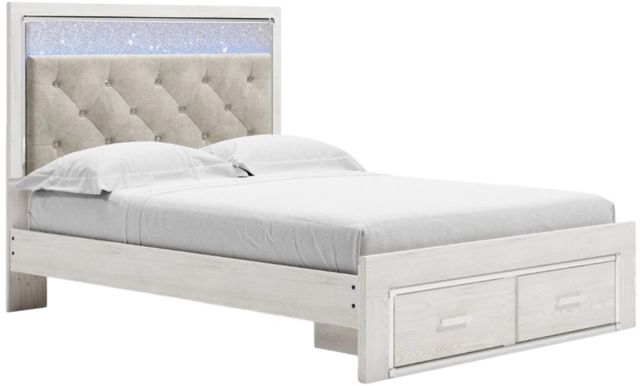 Signature Design by Ashley® Altyra White King Upholstered Storage Bed-0