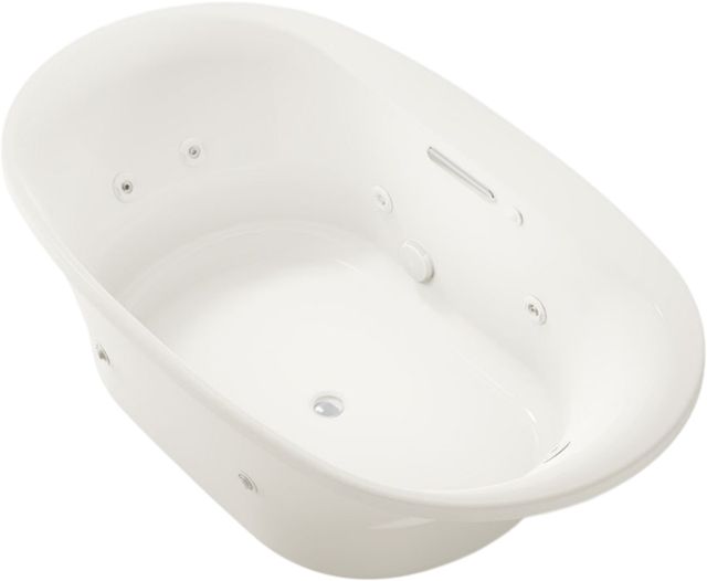 Kohler® Underscore® Biscuit 72" x 42" Drop-In Heated Whirlpool Bath-0