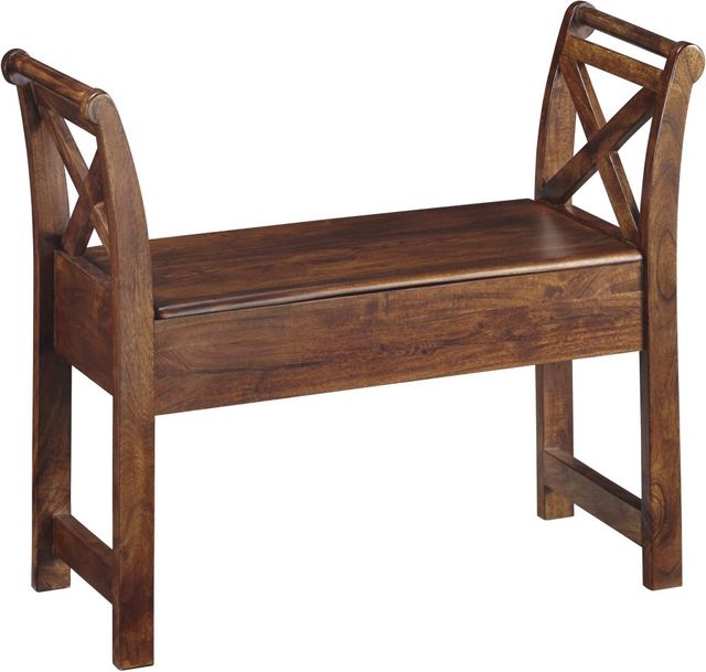 Signature Design by Ashley® Abbonto Warm Brown Accent Bench-0