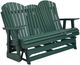 Signature Design by Ashley® Shell Beach Green Wooden Outdoor Glider Loveseat-0