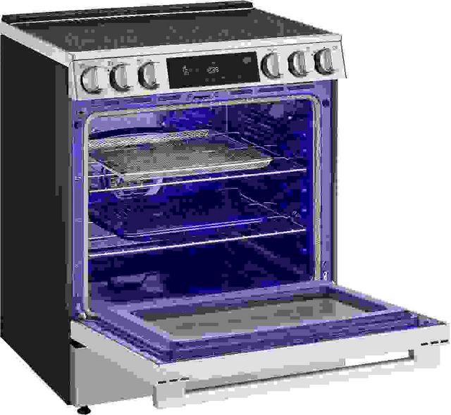LG 30" PrintProof™ Stainless Steel Smart InstaView® Glass-Top Slide In Electric Range with ProBake Convection®-5