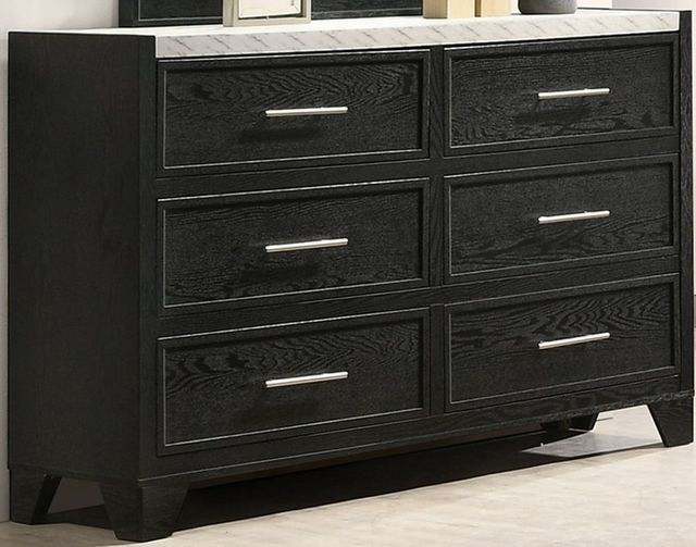 Crown Mark Lamar Black Dresser