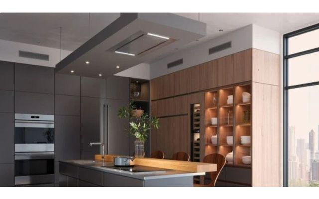 Wolf® 48" Stainless Steel Ceiling Hood-1