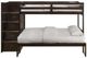 Elements International Sami Espresso Twin Over Full Bunk and Loft Bed-2