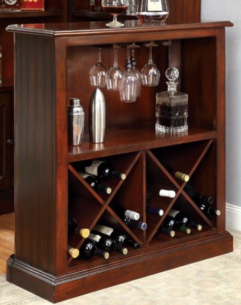Furniture of America® Voltaire Dark Cherry Bar Table-1