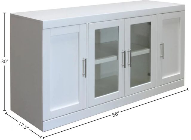 Parker House® Catalina Cottage White 56" TV Console-2