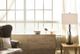 Cal® Lighting & Accessories Antony Textured Bronze/White Table Lamp-1