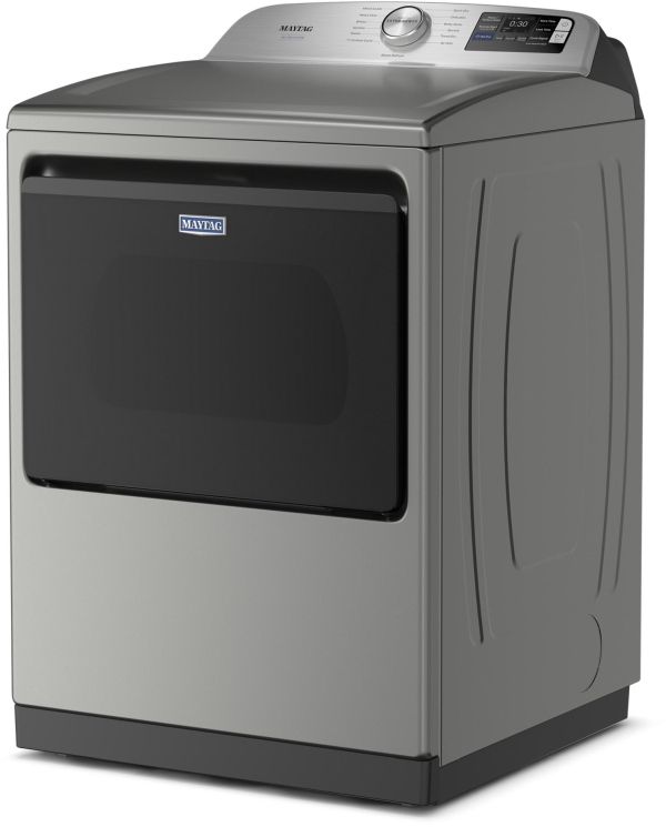 Maytag® 7.4 Cu. Ft. Radiant Silver Pet Pro Electric Dryer with Extra Power and Sanitize Cycle-2