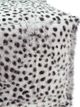 Moe's Home Collection Spotted Goat Fur Light Grey Pouf-3