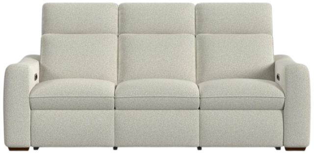 Flexsteel® Ava Silver Sand Fabric Power Reclining Sofa with Power Headrest and Lumbar-4