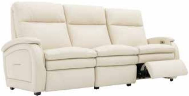 Fornirama 3480 Off-White Power Reclining Sofa-0