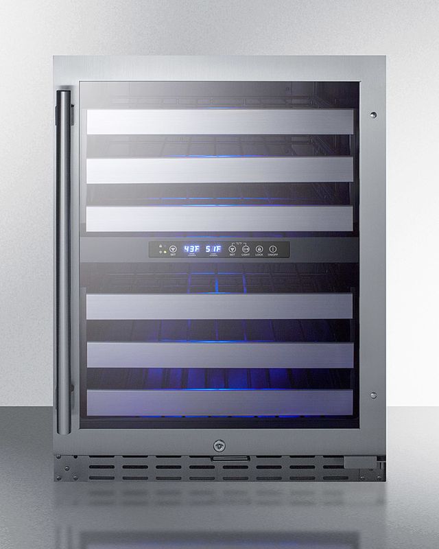 Summit® 24" Stainless Steel Wine Cooler-0