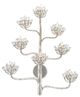 Currey & Company Agave Americana Contemporary Silver Leaf Wall Sconce-0