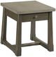 Hammary® Torres Natural Gray Concrete Top Rectangular End Table with Weathered Brown Base-0