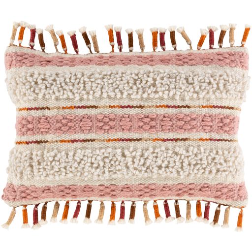 Surya Amaretta Rose 14"x22" Toss Pillow with Down Insert-0