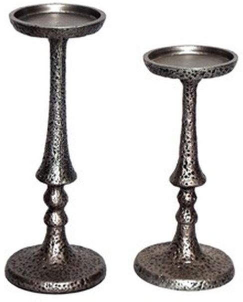 Signature Design by Ashley® Eravell 3-Piece Pewter Candle Holder Set-1
