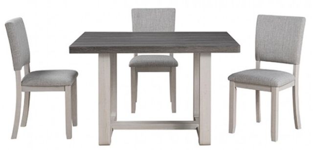 Furniture of America® Sauro 5-Piece Gray Dining Table Set-0