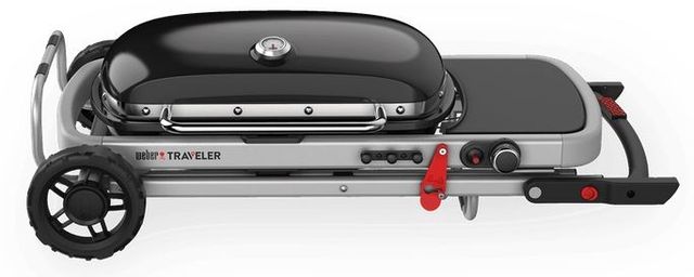 Weber® Grills® Traveler Single Burner Black Portable Liquid Propane Gas Grill-3